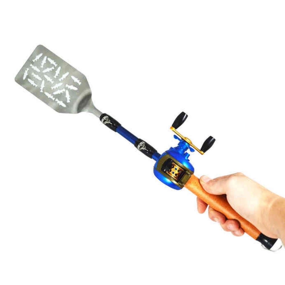 Gibson Bait Cast Fishing Pole BBQ Grill Spatula NWOT
